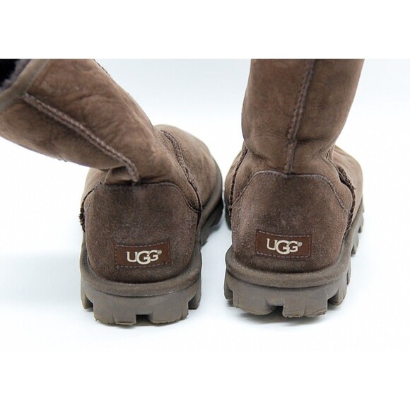 Auth UGG essential short 5835 Chocolate Mouton - Women's Boots - Picture 8 of 12